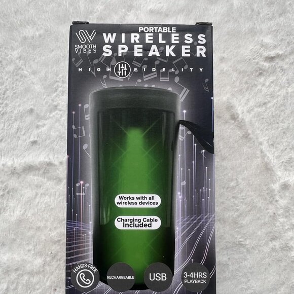 LED Light Up Wireless Speaker, 6 inch, Portable, Color Changing, Hands Free Call - Picture 2 of 6